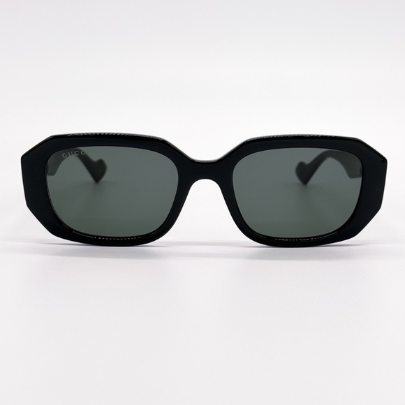 NEW GUCCI GG1535S 001 GEOMETRIC BLACK GREY WOMEN SUNGLASSES GUCCI - Picture 5 of 13